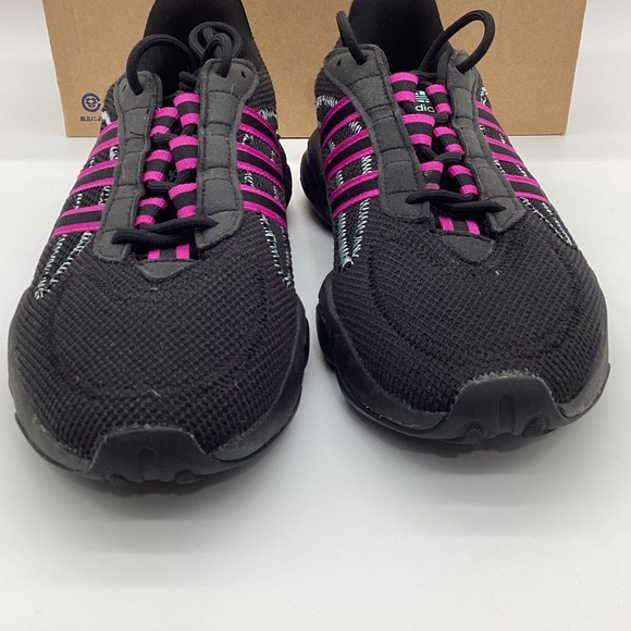 1956. Adidas Low Pro “Cool Gymshoe” Black, Light Turquoise & Fuchsia Size 9 EUC - Picture 5 of 6